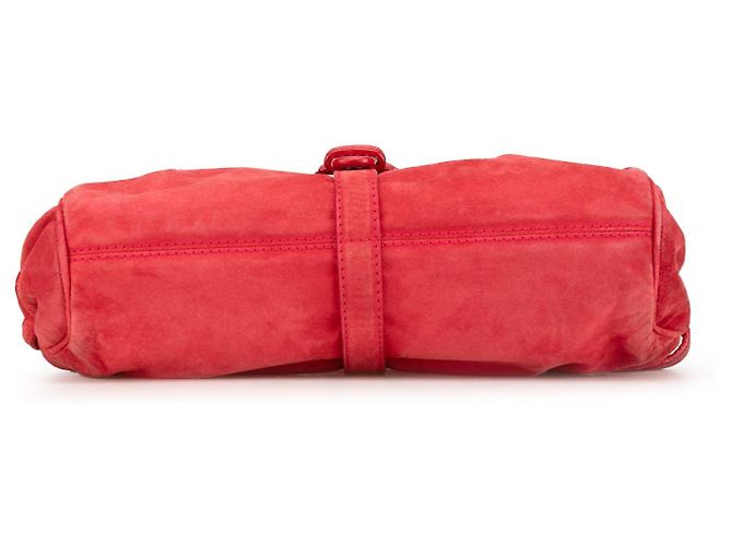 Borsa a tracolla LOEWE Anagram in camoscio rosso - vista 3