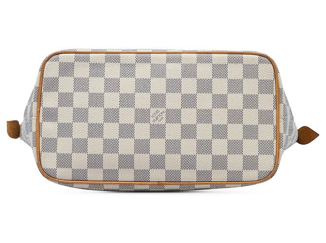 Borsa Louis Vuitton Damier Azur Saleya PM Bianca Bianco - vista 3