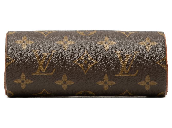Louis Vuitton Monogram Papillon Pochette Handtasche Braun - Ansicht 3