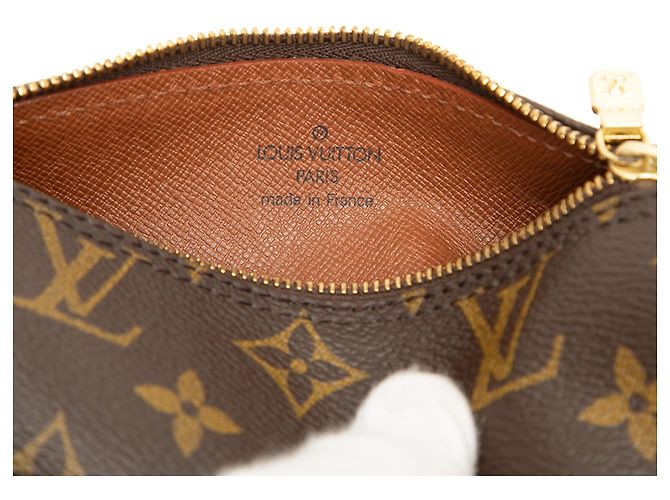 Louis Vuitton Monogram Papillon Pochette Handtasche Braun - Ansicht 5