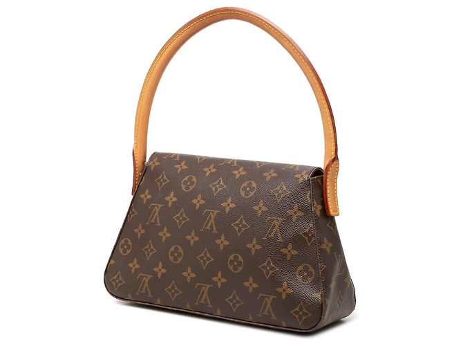 Borsa a tracolla Mini Looping Louis Vuitton Monogram Marrone - vista 2