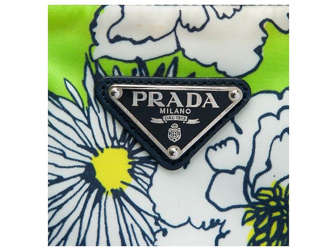 Prada Tessuto Stampato Satchel Tasche Grün - Ansicht 5