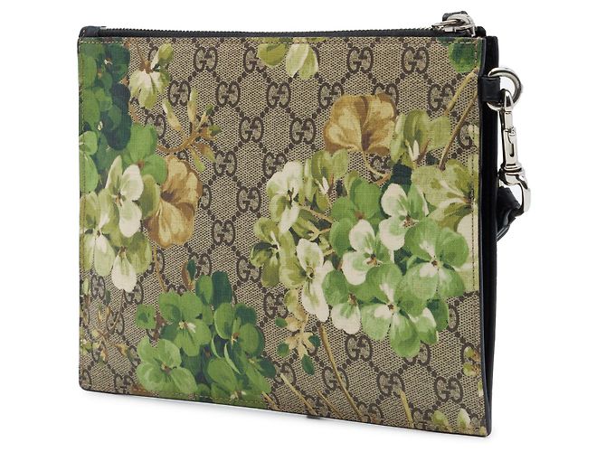 Clutch Gucci GG Supreme Blooms Beige - vista 2