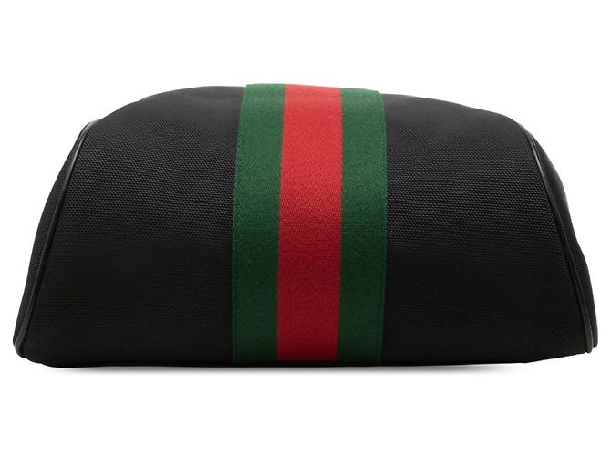 Mochila Gucci Techno Canvas Web preta Preto - vista 3