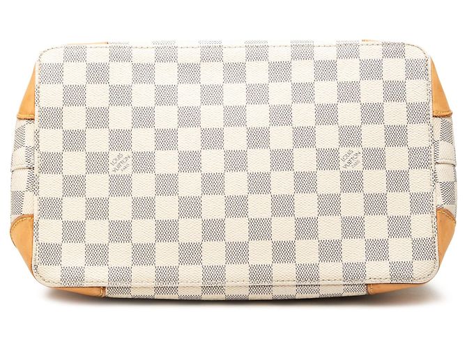 Borsa Tote Louis Vuitton Damier Azur Hampstead PM Bianca Bianco - vista 3