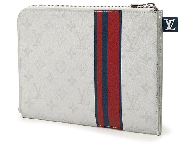 Borsa a pochette Louis Vuitton Monogram White Pochette Jour PM Bianca Bianco - vista 2