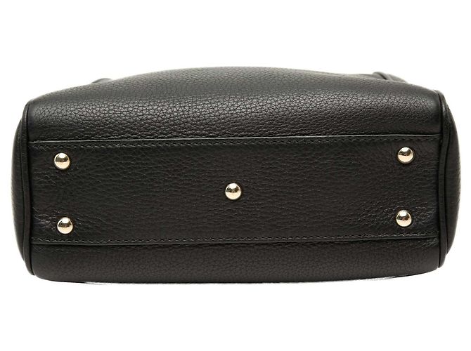 Borsa Mini Bamboo Shopper Gucci in pelle di vitello nera Nero - vista 3
