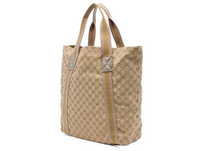 Tote Gucci GG Canvas Web Beige - vista 2