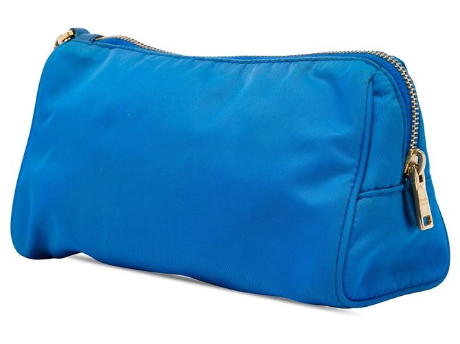 Beauty case Prada Tessuto blu - vista 2
