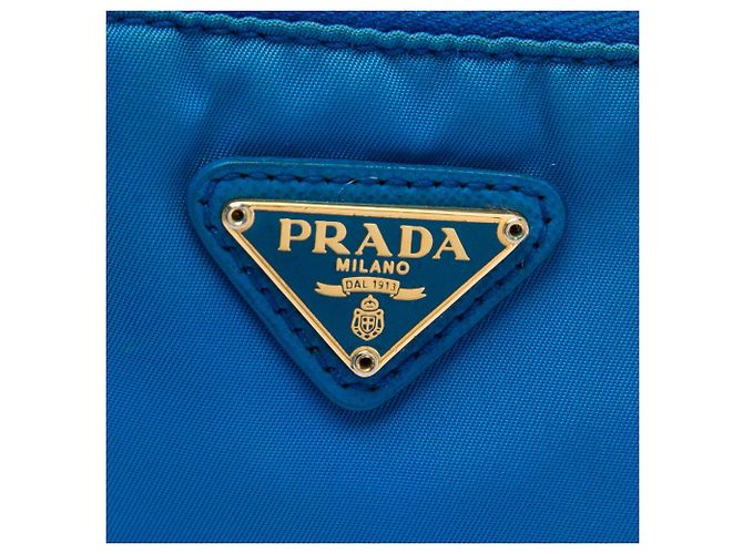 Beauty case Prada Tessuto blu - vista 5