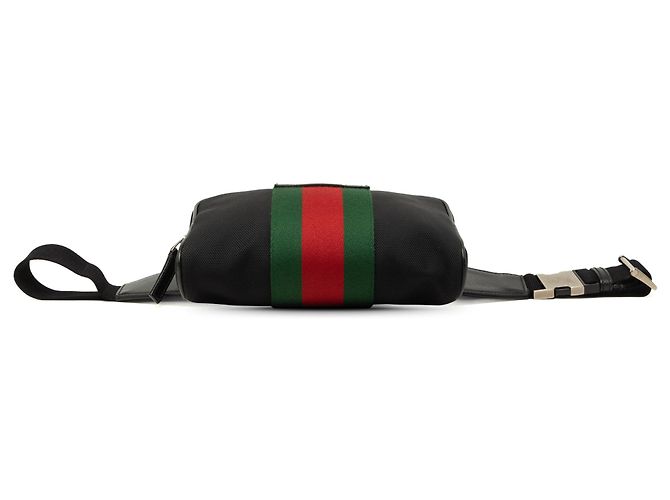 Borsa cintura Gucci Canvas Techno Web nera Nero - vista 3