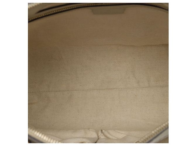 Borsa Mayfair Satchel Gucci GG Canvas Web Bianca Bianco - vista 4