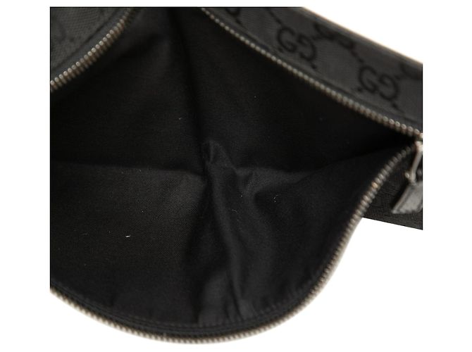 Borsello cintura Gucci GG Canvas con doppia tasca nero - vista 4