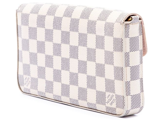Borsa a tracolla Louis Vuitton Damier Azur Pochette Felicie bianca Bianco - vista 2