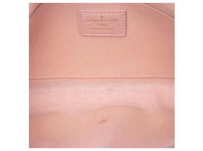 Borsa a tracolla Louis Vuitton Damier Azur Pochette Felicie bianca Bianco - vista 4