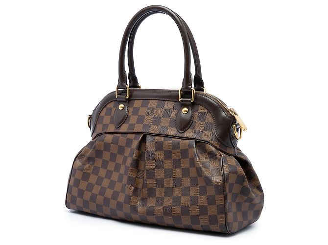Borsa Satchel Louis Vuitton Damier Ebene Trevi PM Marrone - vista 2