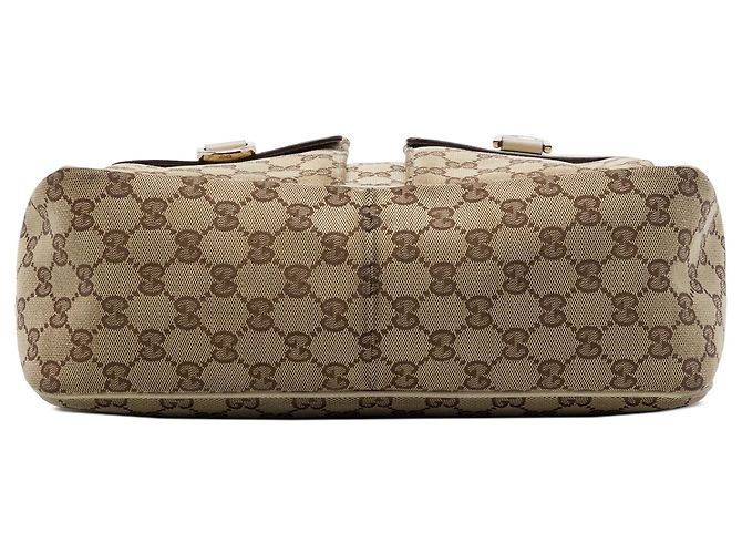 Gucci GG Canvas Abbey D Ring Handtasche Weiß - Ansicht 3