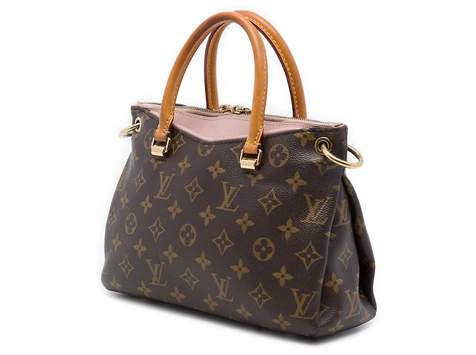 Borsa Satchel Louis Vuitton Monogram Pallas BB Marrone - vista 2