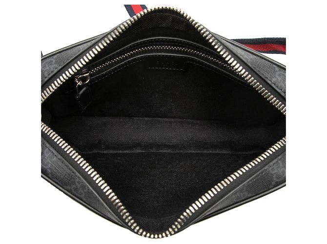 Borsetta cintura Gucci GG Supreme Web nera Nero - vista 4