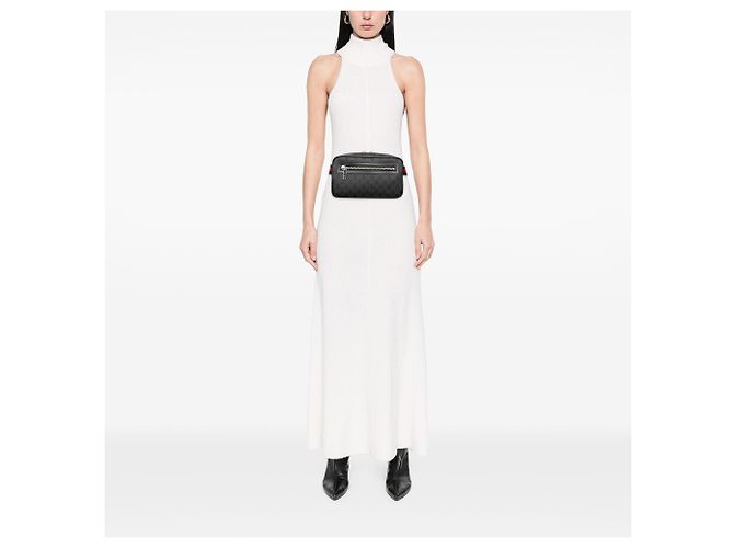 Borsetta cintura Gucci GG Supreme Web nera Nero - vista 6