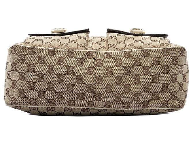 Bolso Gucci GG Canvas Abbey D Ring Beige - vista 3