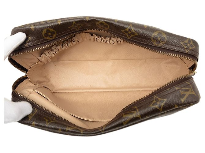 Borsa a Clutch Louis Vuitton Monogram Trousse Toilette 28 Marrone - vista 4