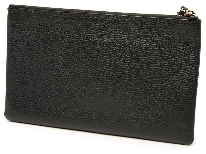 Bamboo Clutch Gucci in pelle di vitello nera con bambù Nero - vista 2