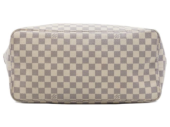 Borsa Tote Louis Vuitton Neverfull GM Damier Azur bianca Bianco - vista 3