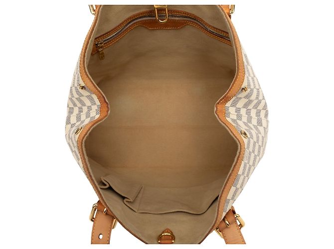 Borsa Tote Louis Vuitton Damier Azur Hampstead MM Bianca Bianco - vista 4