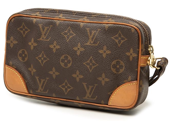 Louis Vuitton Monogram Marly Dragonne PM Clutch Bag Braun - Ansicht 2