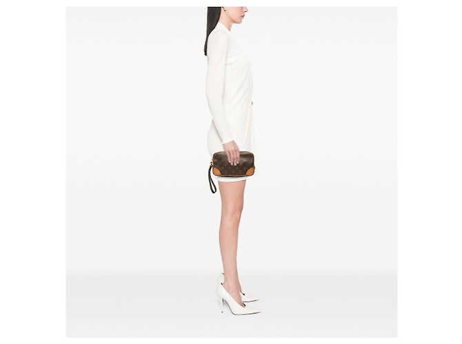 Louis Vuitton Monogram Marly Dragonne PM Clutch Bag Braun - Ansicht 6
