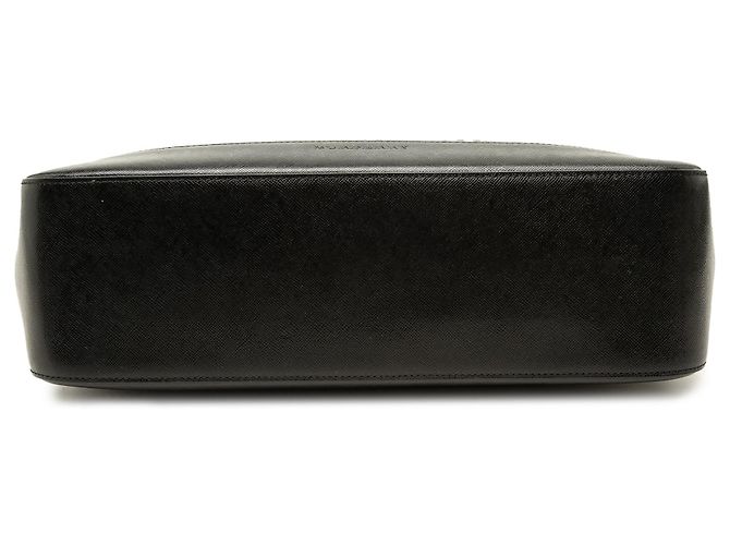 Borsa Tote Burberry Haymarket Check Canvas Nera Nero - vista 3