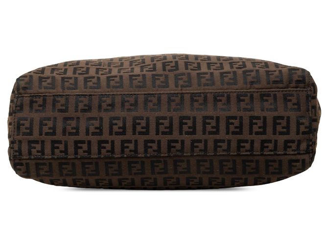 Borsa a mano Fendi Zucchino Canvas marrone - vista 3