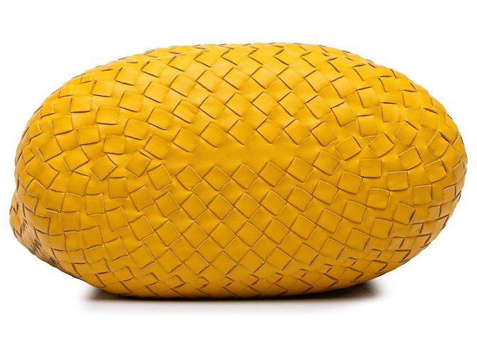 Borsa a secchiello Bottega Veneta Nappa Intrecciato Gialla Giallo - vista 3