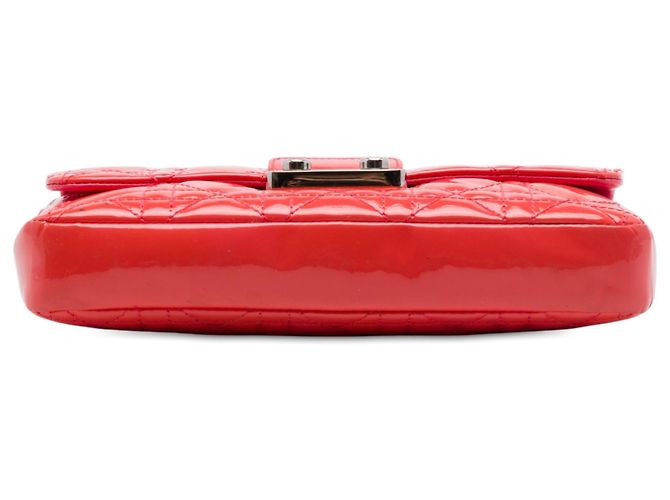 Autre Marque Borsa a tracolla Dior Patent Cannage New Lock Pouch rossa Rosso - vista 3