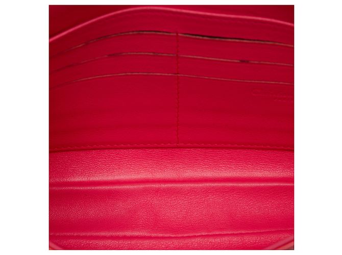 Autre Marque Borsa a tracolla Dior Patent Cannage New Lock Pouch rossa Rosso - vista 4