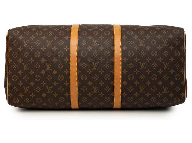 Borsa da viaggio Louis Vuitton Monogram Keepall 60 Marrone - vista 3
