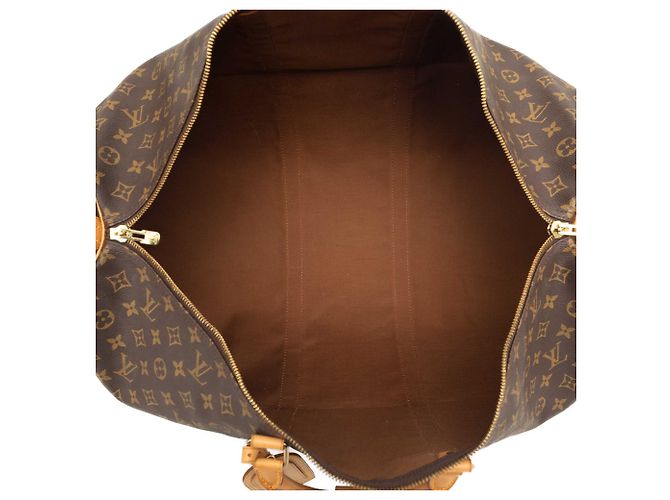 Borsa da viaggio Louis Vuitton Monogram Keepall 60 Marrone - vista 4