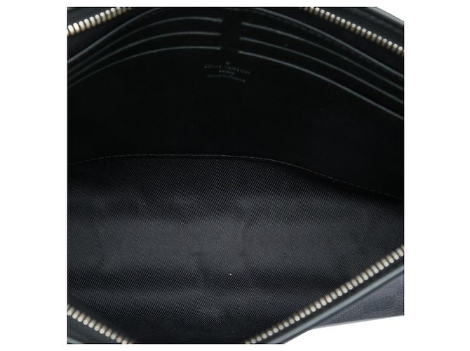 Borsa a pochette Louis Vuitton Damier Graphite Pochette Voyage MM nera Nero - vista 4