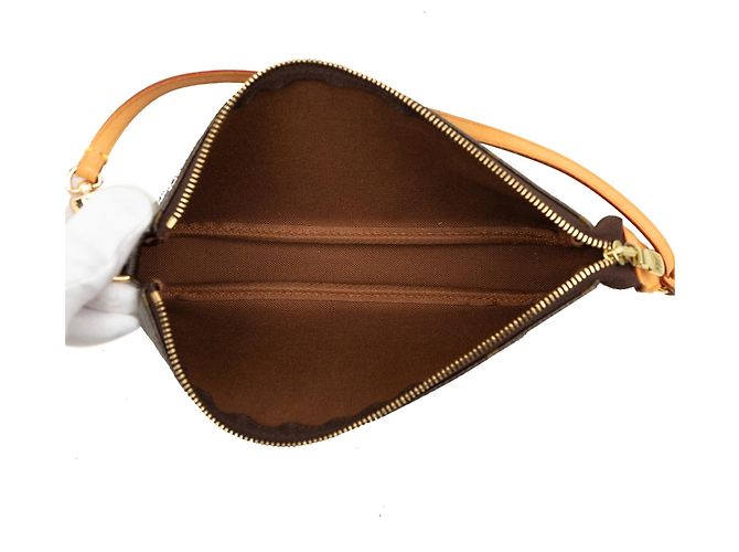 Louis Vuitton Monogram Pochette Accessoires Schultertasche Braun - Ansicht 4