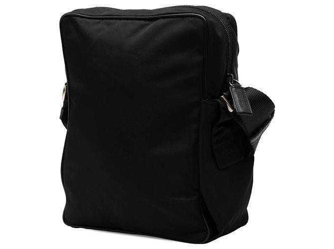 Borsa a tracolla Prada Tessuto nera con zip Nero - vista 2