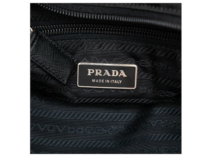 Borsa a tracolla Prada Tessuto nera con zip Nero - vista 5