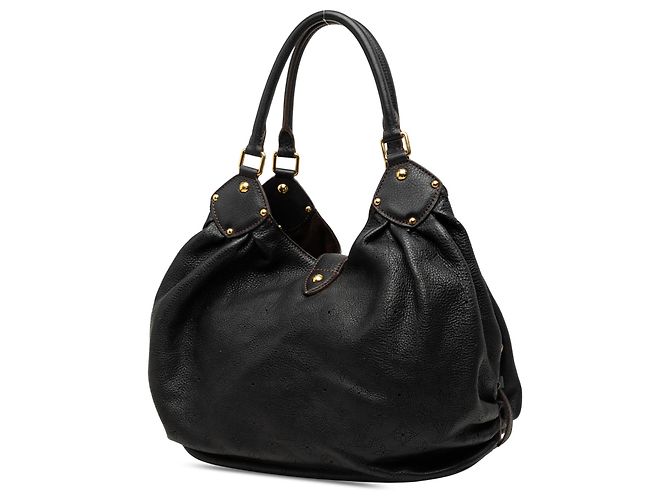 Borsa Hobo Louis Vuitton Monogram Mahina L Nera Nero - vista 2