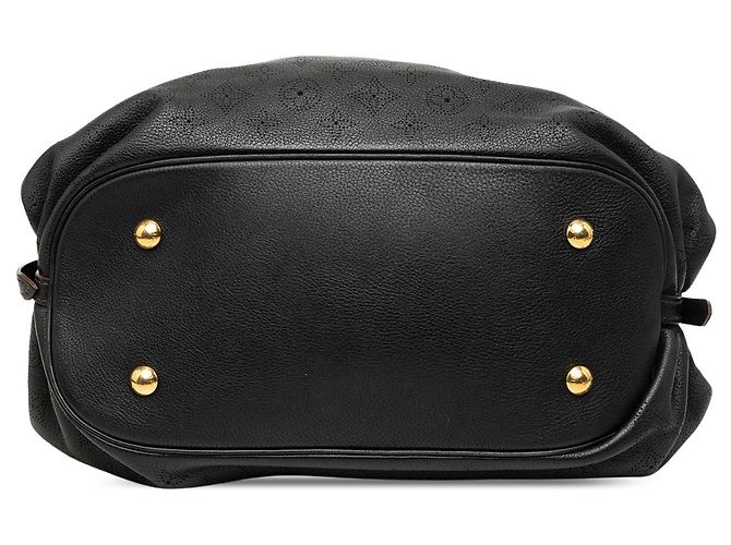 Borsa Hobo Louis Vuitton Monogram Mahina L Nera Nero - vista 3