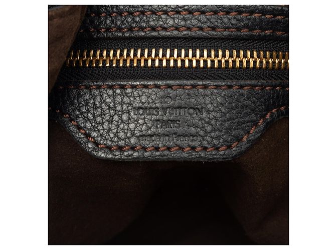 Borsa Hobo Louis Vuitton Monogram Mahina L Nera Nero - vista 5