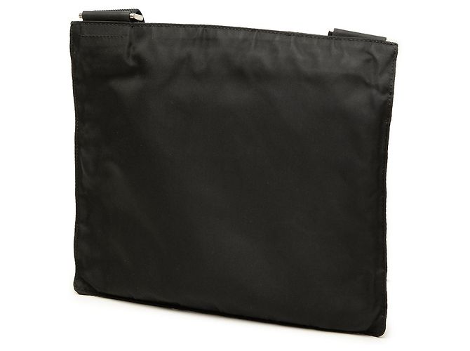 Borsa a tracolla Prada Tessuto nera con zip Nero - vista 2