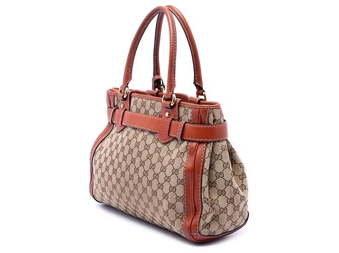 Tote Running Gucci GG Canvas Beige - vista 2