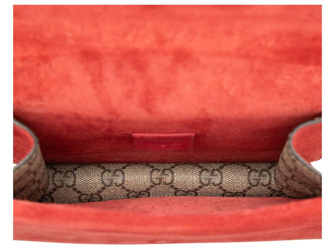 Borsa a Tracolla Gucci Small GG Supreme Dionysus Beige - vista 4