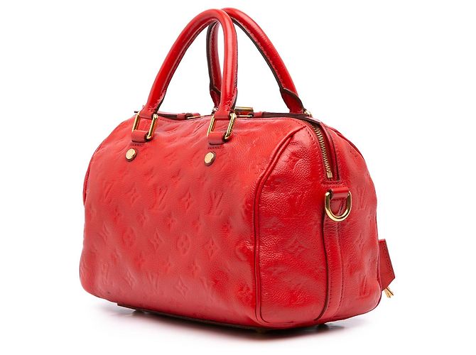 Louis Vuitton Monogram Empreinte Speedy Bandouliere 25 Satchel rot - Ansicht 2