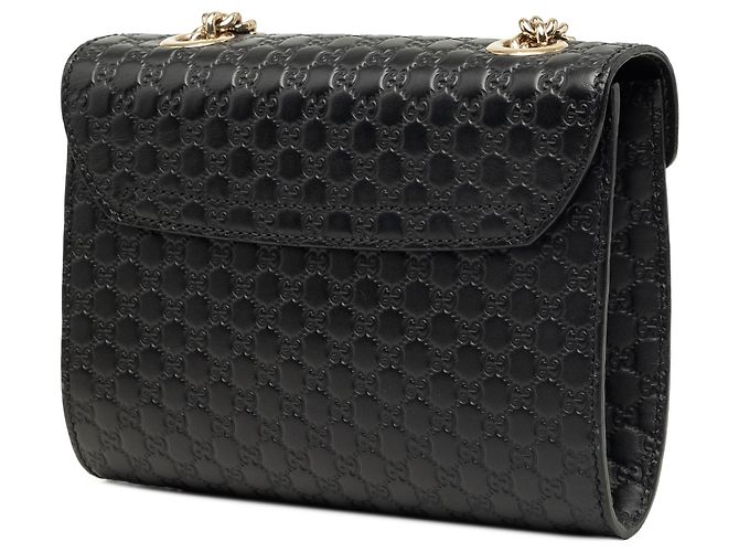 Borsa a tracolla Gucci Mini Microguccissima Emily Nera Nero - vista 2
